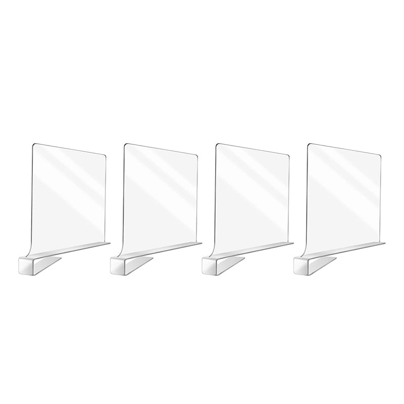 SAKER® Clear Acrylic Shelf Dividers for Closet Organization