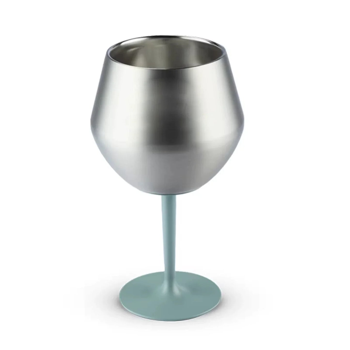 Sakerplus® Stemmed Stainless Steel Wine Glass