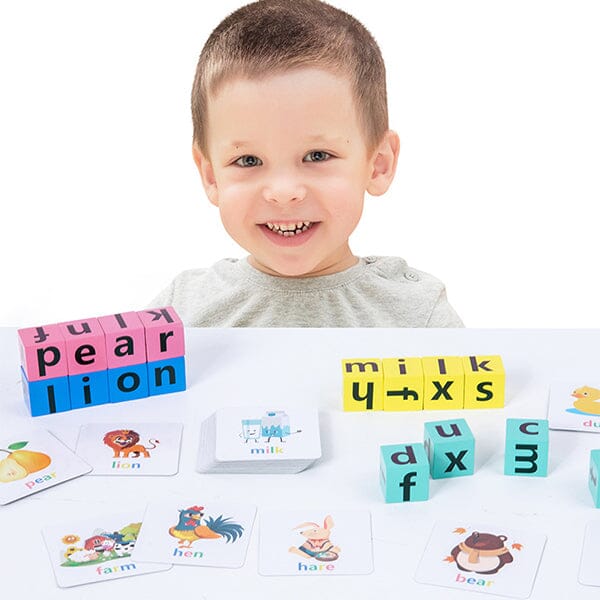 Sank Wooden CVC Word Spelling Games