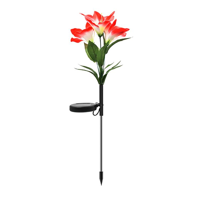 Solar Powered LED Flower Stake Set