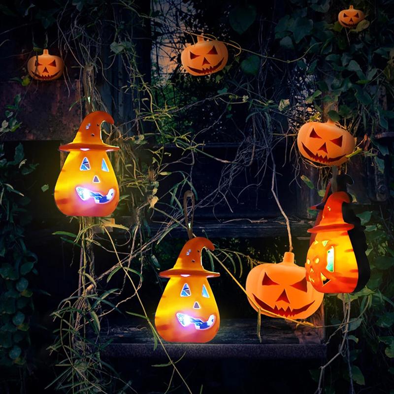 Saker Halloween Pumpkin Ghost Lamp (3 pcs)