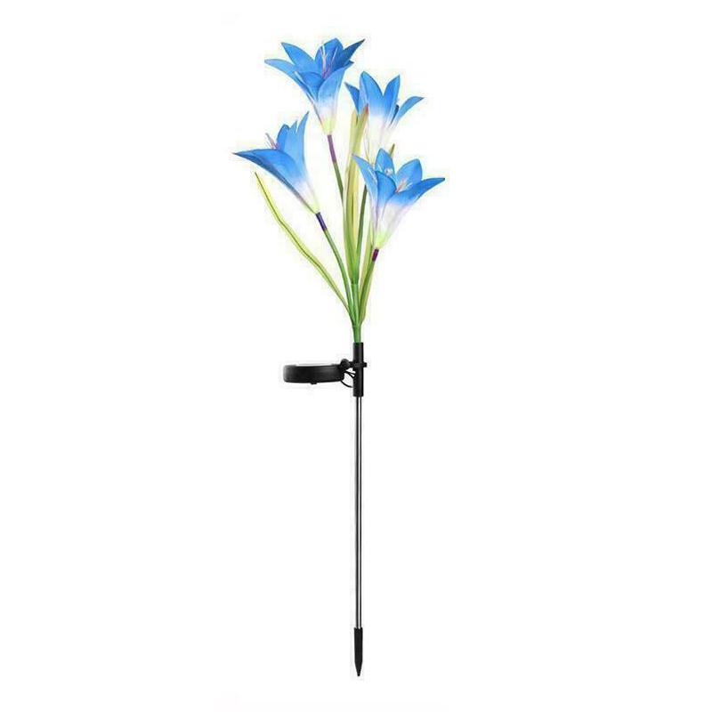 Solar Powered LED Flower Stake Set