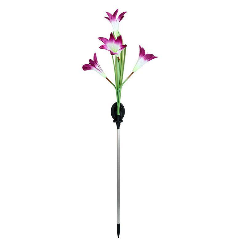 Solar Powered LED Flower Stake Set