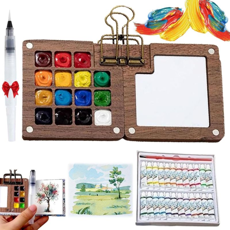 Sakerplus® Mini Pocket Watercolor Paint Set