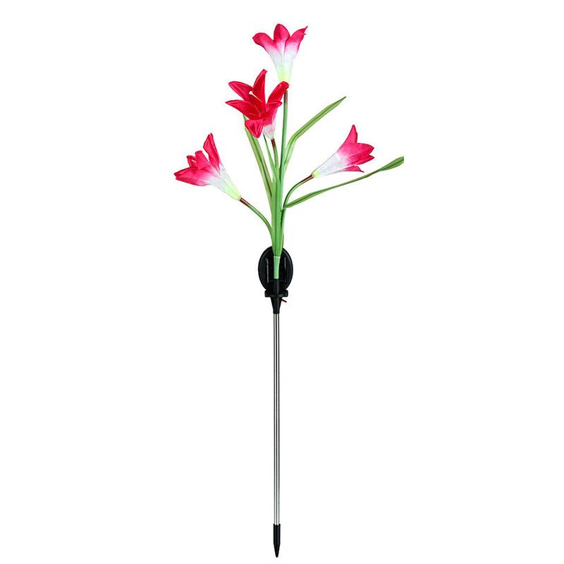 Solar Powered LED Flower Stake Set