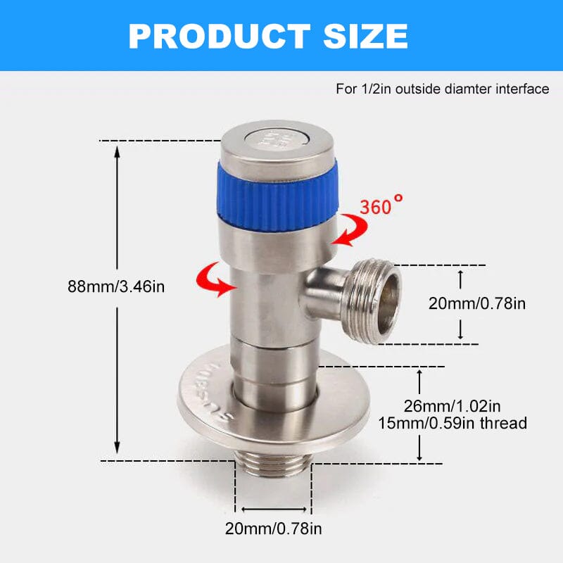 SAKER® Rotatable Angle Valve