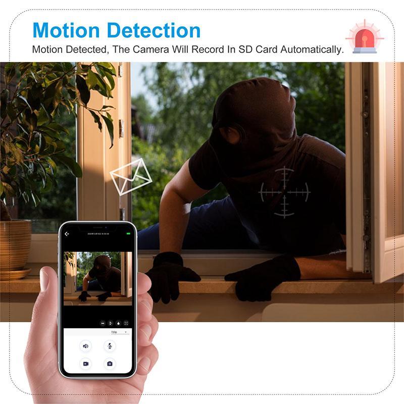 SAKER® Wireless Wifi Light Bulb Camera Security Camera