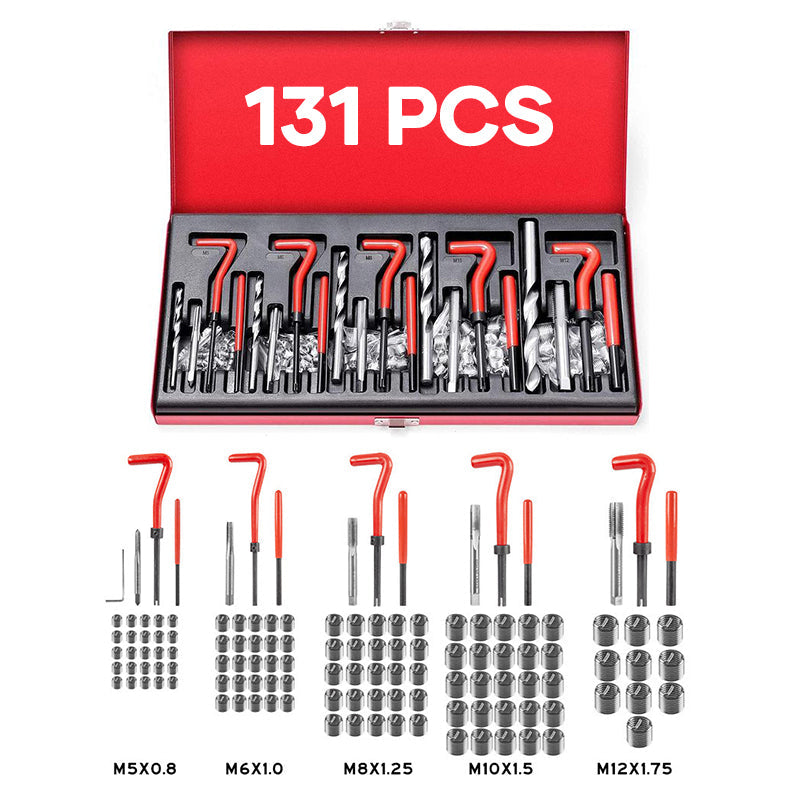 Sakerplus SAE Thread Repair Helicoil Kit