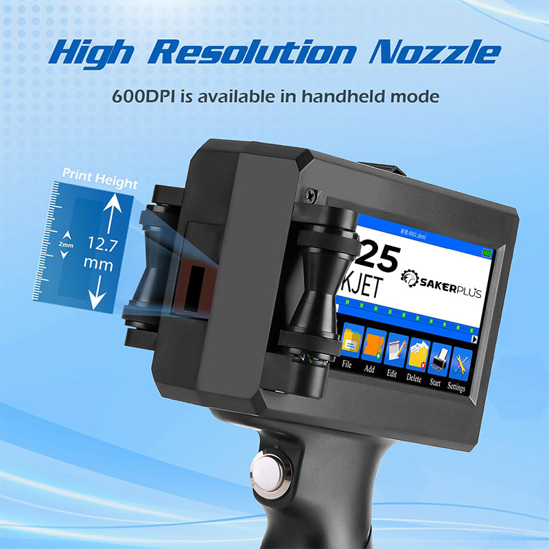Sakerplus Handheld Inkjet Printer Gun Portable
