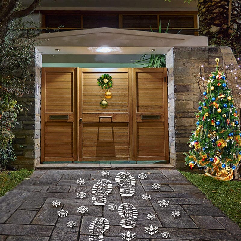 SAKER® Santa Footprints Floor Templates