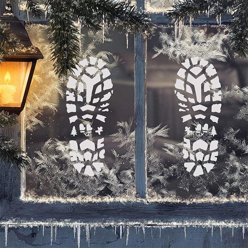 SAKER® Santa Footprints Floor Templates