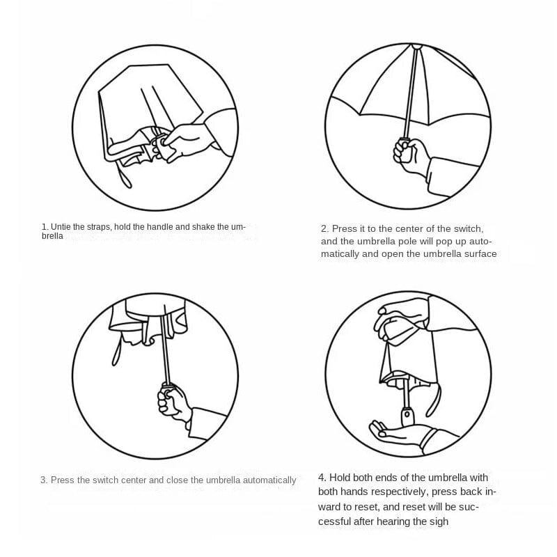 SAKER® Folding Reflective Umbrella