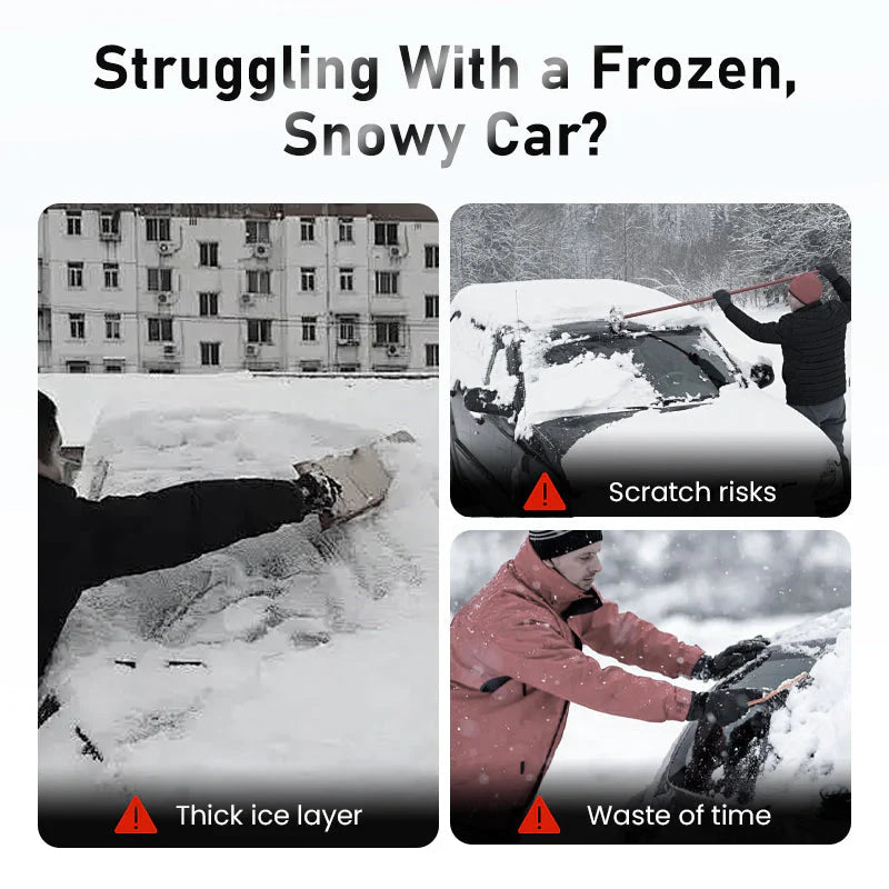 Sakerplus® Extendable Car Snow And Ice Scraper