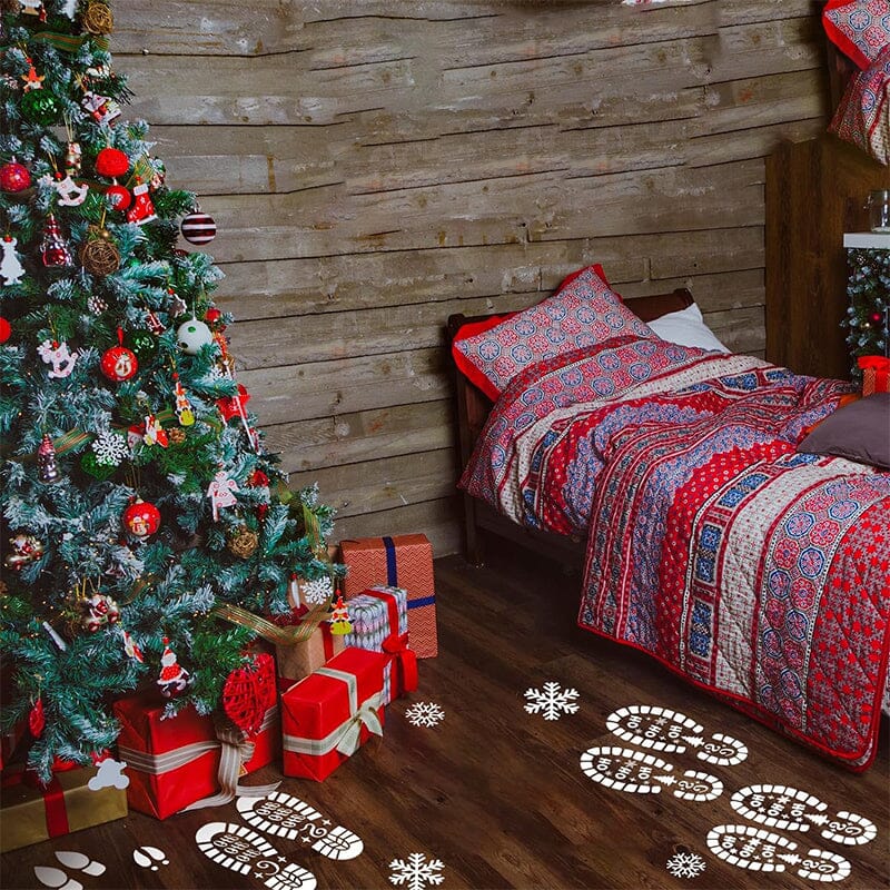 SAKER® Santa Footprints Floor Templates