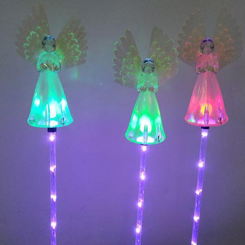 Solar-Powered LED Angel Light