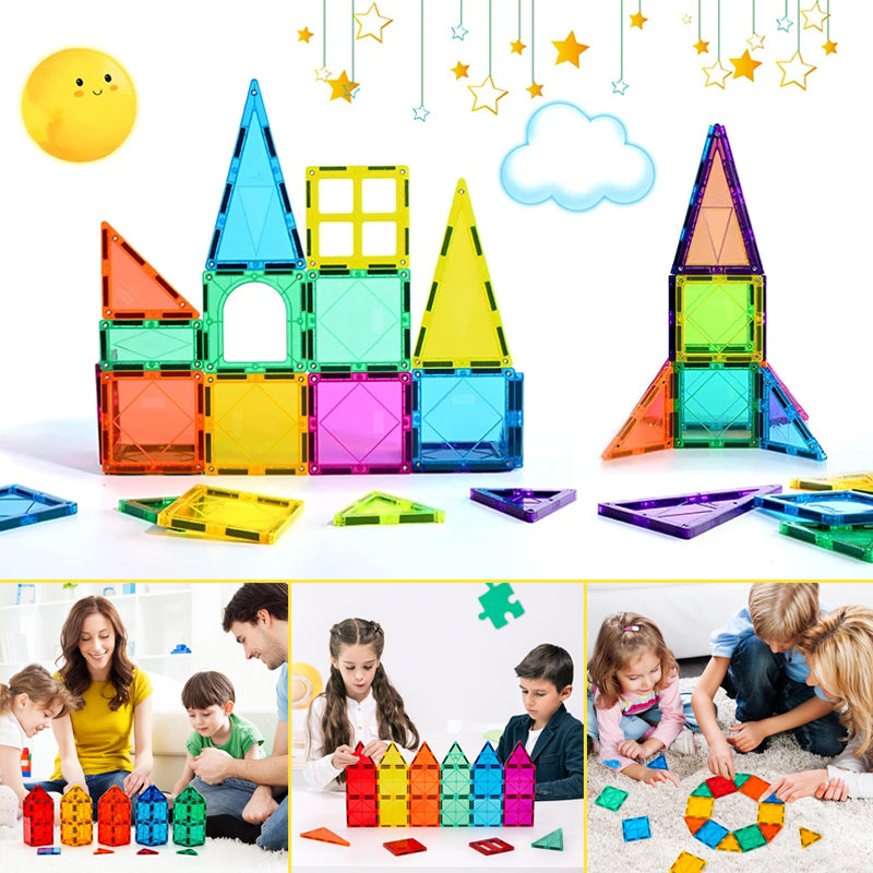 Sakerplus Magnetic 3D Building Blocks Set