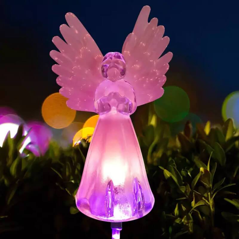 Solar-Powered LED Angel Light