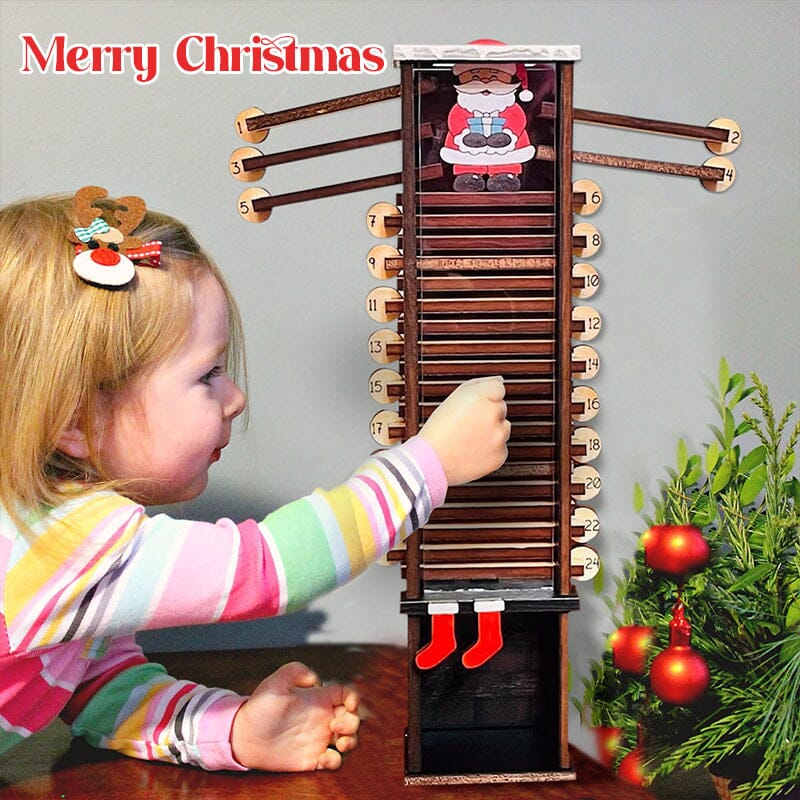SAKER® Santa Down the Chimney Countdown Advent Calendar