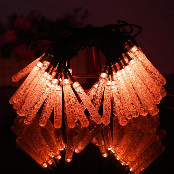 Saker Solar Power Colorful LED String Lights