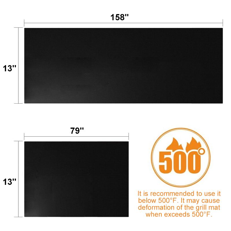 Hirundo Non-Stick BBQ Grill Mats with cutting box