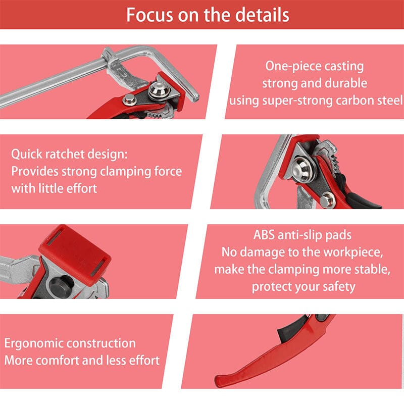 SAKER® Ratcheting Table Clamp