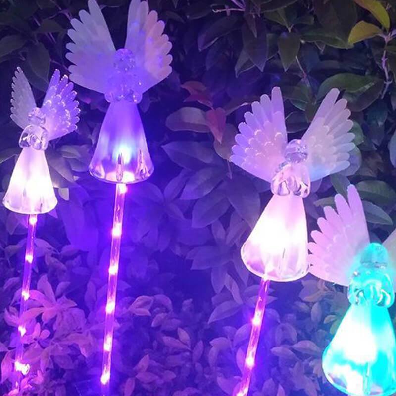 Solar-Powered LED Angel Light