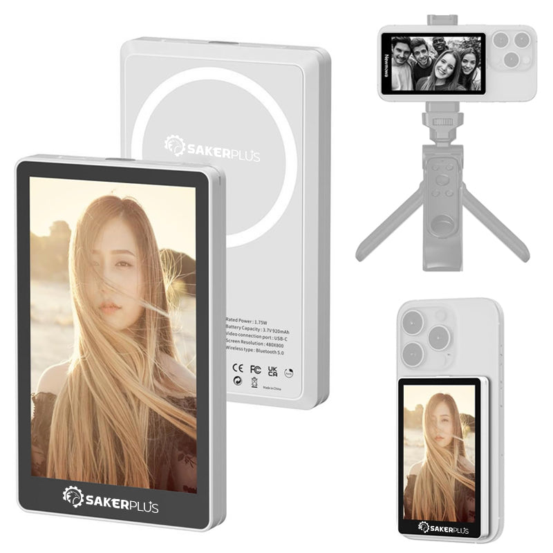 Sakerplus Magnetic Screen for Selfie Monitor
