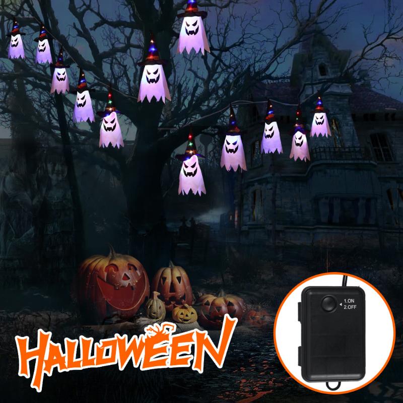 Saker Halloween Blue Wizard Light String 5 Lamps