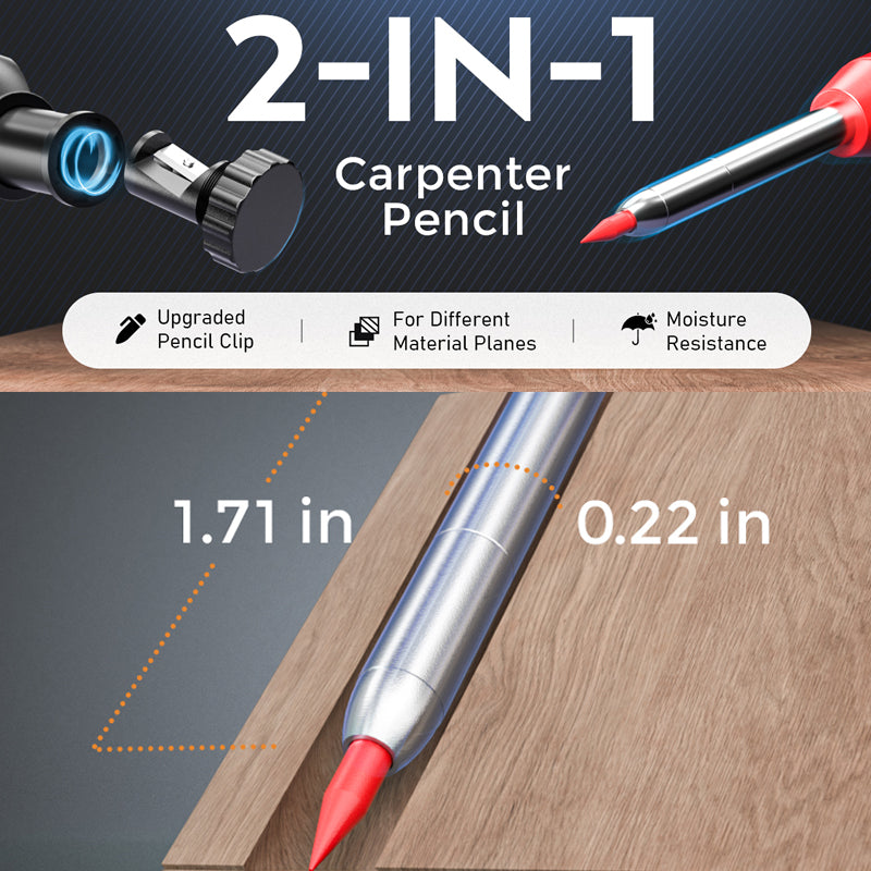 Sakerplus Carpenter Pencil Set With Sharpener