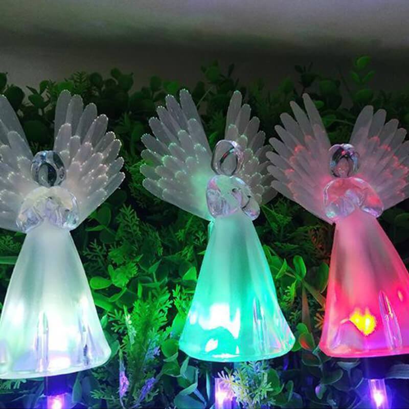 Solar-Powered LED Angel Light