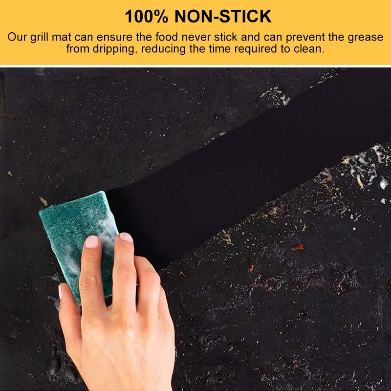 Hirundo Non-Stick BBQ Grill Mats with cutting box