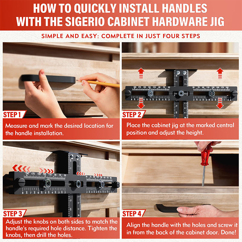 Saker Drawer Installation Positioning Ruler