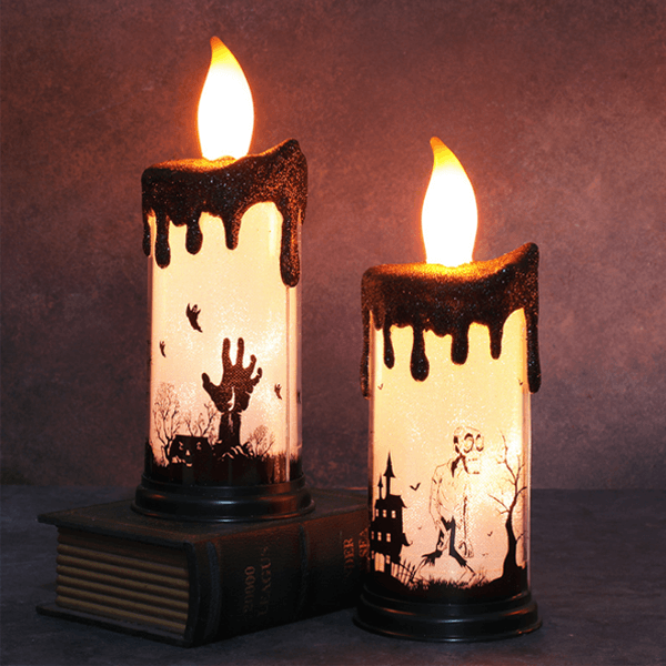 Saker Halloween LED Candle with Castle Horror Atmosphere Decoration