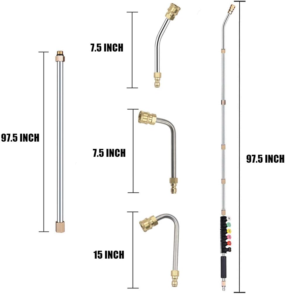 Saker Pressure Washer Extension Wand Set