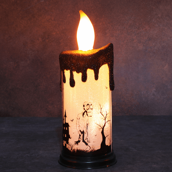 Saker Halloween LED Candle with Castle Horror Atmosphere Decoration