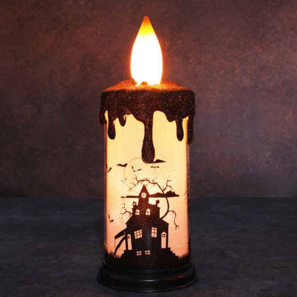 Saker Halloween LED Candle with Castle Horror Atmosphere Decoration