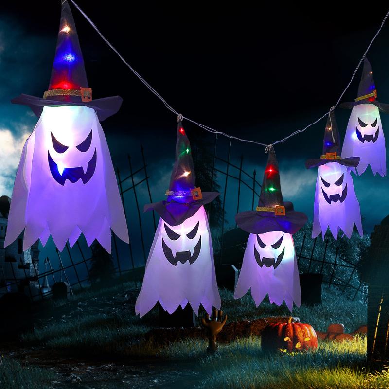 Saker Halloween Blue Wizard Light String 5 Lamps