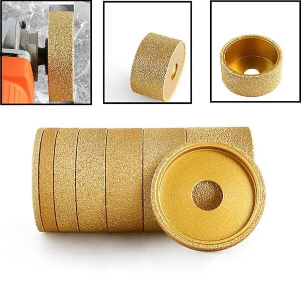 SAKER® Vacuum Dry Grooved Diamond Grinding Wheel