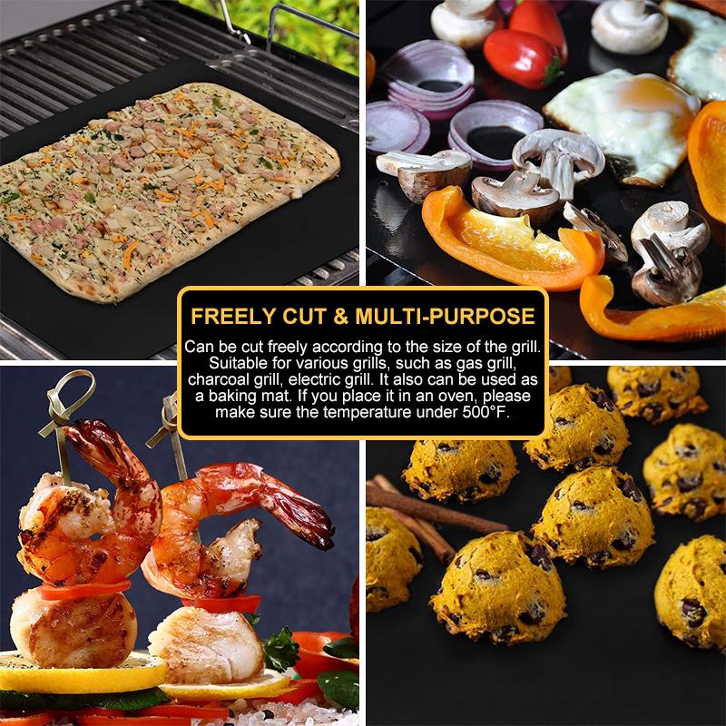 Hirundo Non-Stick BBQ Grill Mats with cutting box