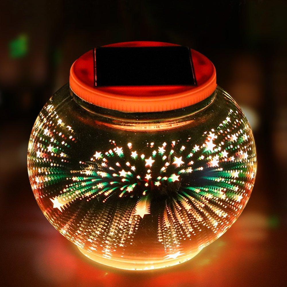 Solar-Powered Glass Light