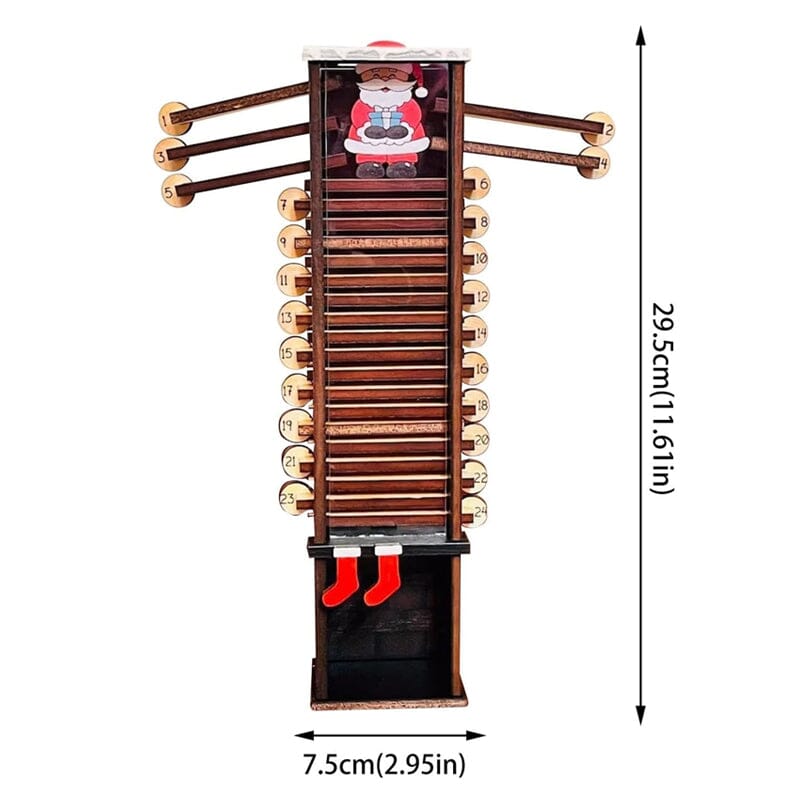 SAKER® Santa Down the Chimney Countdown Advent Calendar