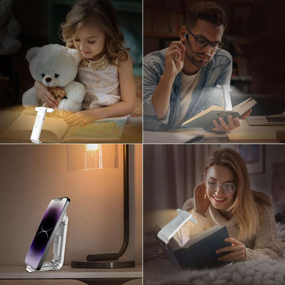 Sakerplus® USB Rechargeable Clip-On Reading Light