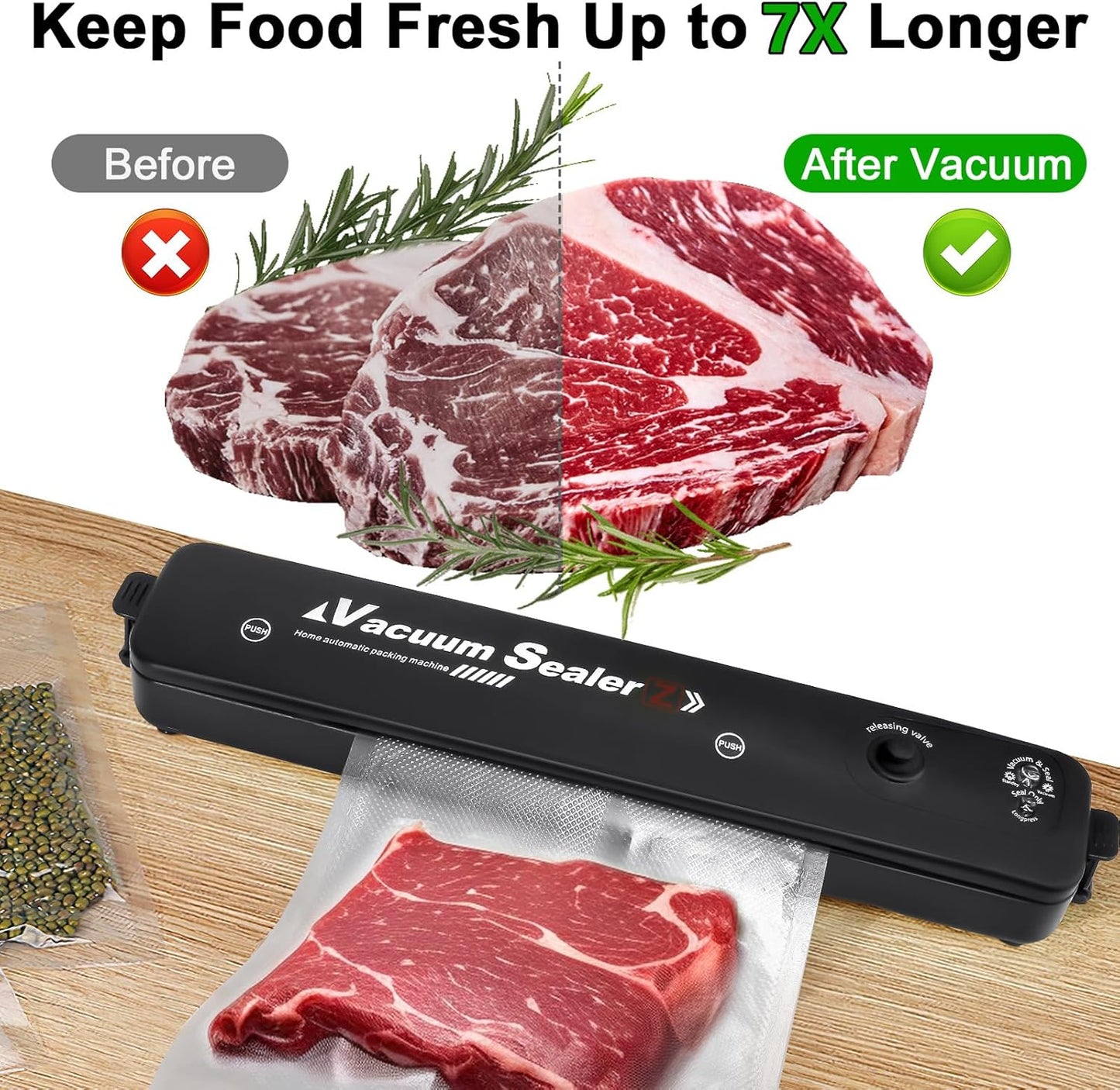 Saker Food Saver Vacuum Sealer Machine