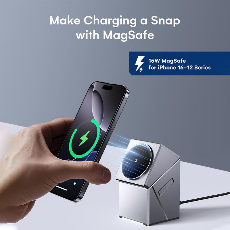 Sakerplus 3 in 1 Charging Station for Apple