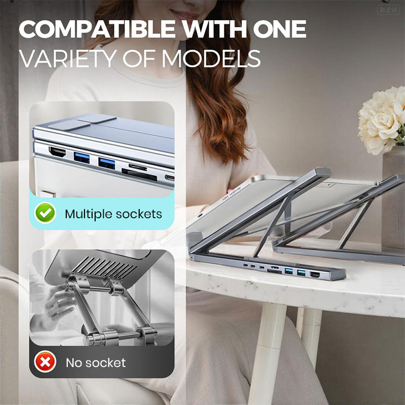 Sakerplus 8-in-1 USB-C Laptop Docking Station
