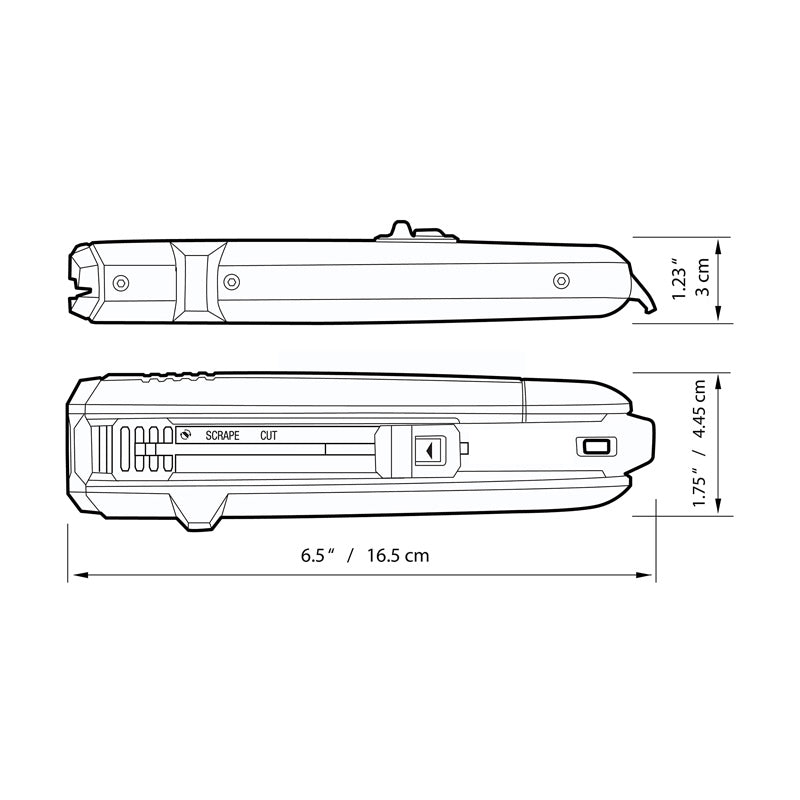 Saker 2 in 1 Scraper Utility Knife