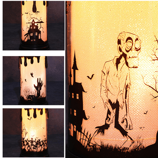 Saker Halloween LED Candle with Castle Horror Atmosphere Decoration