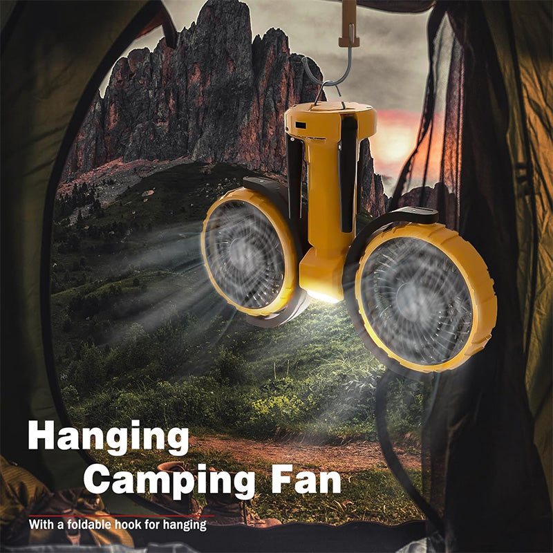 Saker Double-Headed Foldable Outdoor Fan