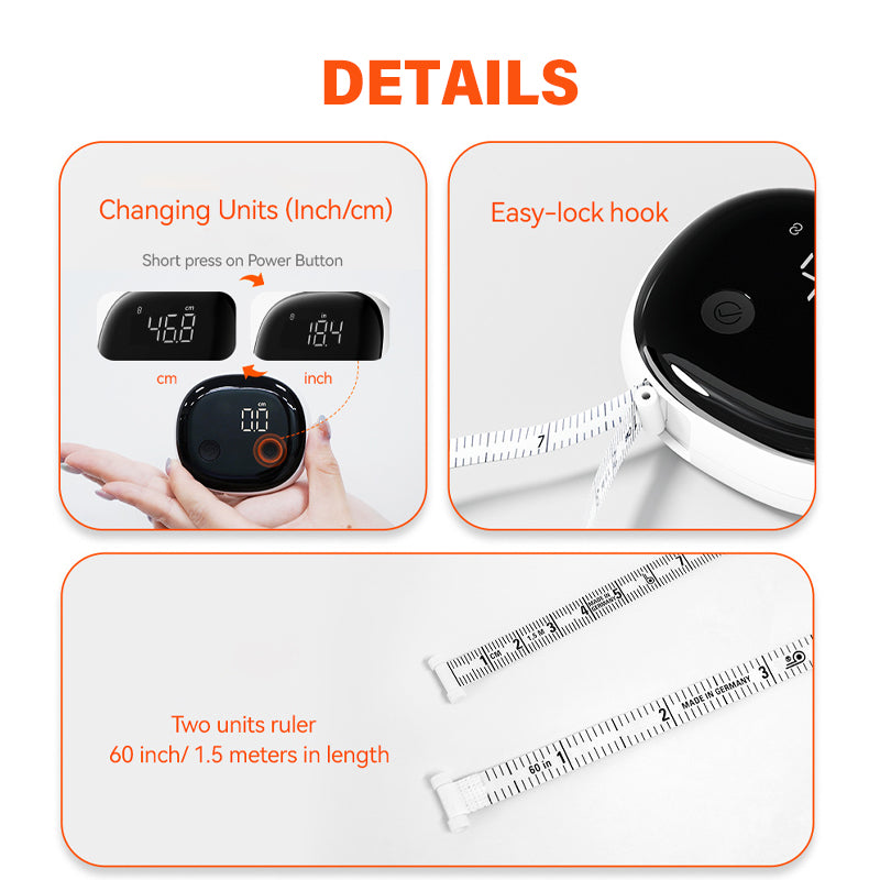 Sakerplus Bluetooth Smart Body Tape Measure