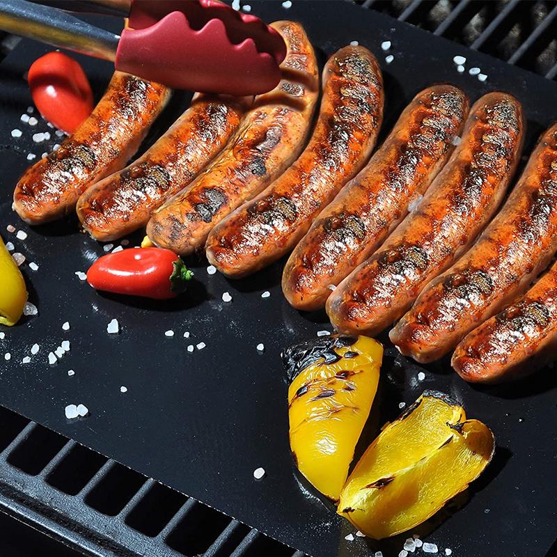 Hirundo Non-Stick BBQ Grill Mats with cutting box